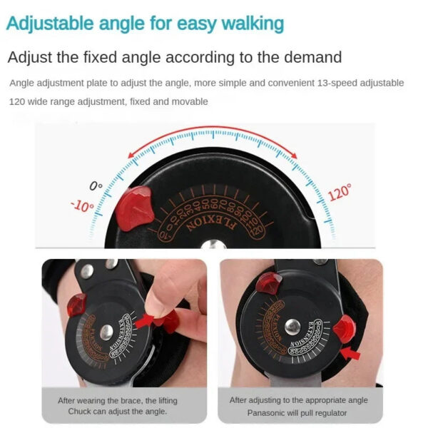 New Model Orthopedic Support Stabilizer After Surgery Adjustable Hinged Knee Brace Knee Joint Fixation Stretcher