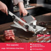 0abb436cbe7d1f80 GIANXI Mutton Roll Slicer Machine Stainless Steel Meat Slicer Beef Thin Slice Frozen Meat Household Barbecue Hot Pot Cooking