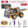 1:24 9CH RC Alloy Dump Truck Car Engineering Vehicle Forklift Heavy Excavator Remote Control Car Toys for Boys Children's Gifts