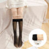 074 Winter Thicken Plus Veet Legs Fake Translucent Warm Fleece Autumn Stockings Tights Sexy Pantyhose 211221
