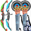 0ac5693736f500ab Bow and Arrow Set, LED Light Up Archery Toys Set for Kids Ages 4-8 8-12, with 10 Suction Cup Arrows, Target & Quiver, Boys