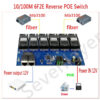 Reverse POE Switch 100M PCBA Board Fiber Optic Media Converter 2 RJ45 to 6 SC Optic Connector  3A+3B Ports 20KM Ethernet