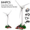 0ad089ed64e9987e 844PCS Creative Series Vestas Wind Turbine Building Blocks Electric Windmill Generator Model 10268 Bricks Toys For Boy Kids Gift