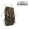 Multifunctional Fishing Rod Bag Spinning 2/3/4 Layers 80-130CM 1680D Oxford Reel Pole Gear Storage Case for Fishing Tackle