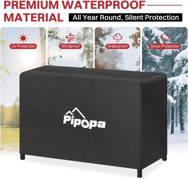 0add5a4be4803bd8 3 Burner Propane Camp Stove | 225,000 BTU Gas Burners | Side Shelves | Windscreen | Waterproof Cover | Detachable Legs | Ideal for Camping Backyard Outdoor Cooking
