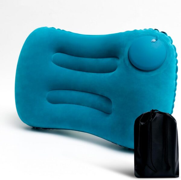 0ae55c31e36c0cbc Ultra Light Inflatable Camping Pillow - Inflatable Pillow for Camping, Hiking, and Backpacking - Press-to-Inflate Design for Safer and Healthier - Compressed design for Hiking, and Backpacking Travel