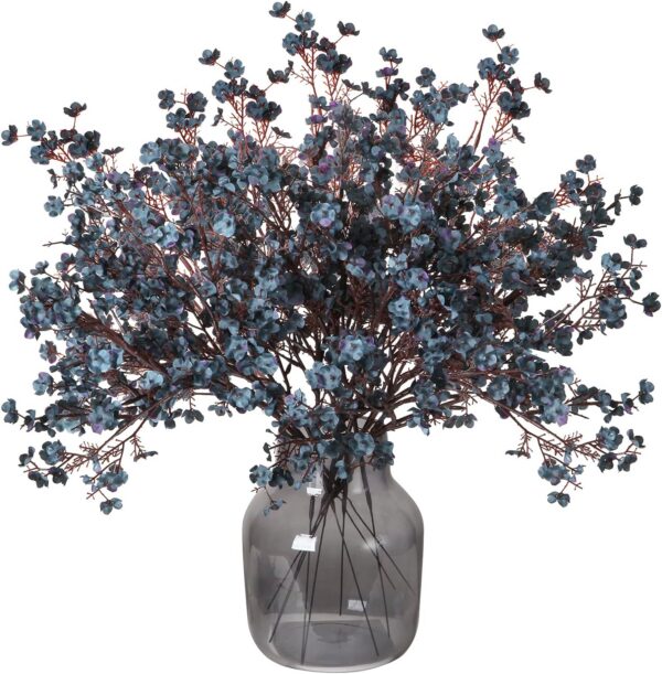 0aea2219ac54d07a Momkids 6 Pcs Babys Breath Bulk Artificial Faux Silk Flower Gypsophila Bouquet Winter Real Touch Fake Floral for Office Kitchen Wedding Restaurant Centerpieces Christmas Party Decor (White)