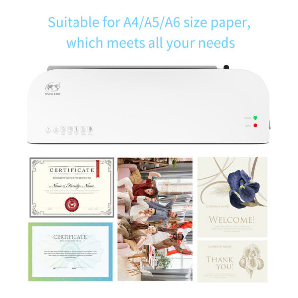 0af0af8d143b12cb OSMILE SL289 Desktop Laminator hine Set A4 Size Hot and Cold Lamination 2 Roller System 9 inches Max Width for A4/A5/A6