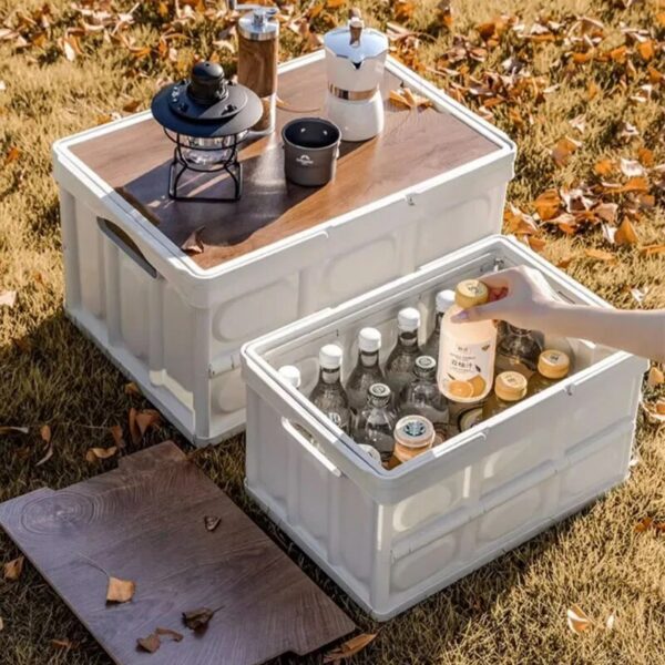 0af438d11e82e773 Outdoor Camping 35L Folding Household Car Trunk Storage Convenient Organizing Box