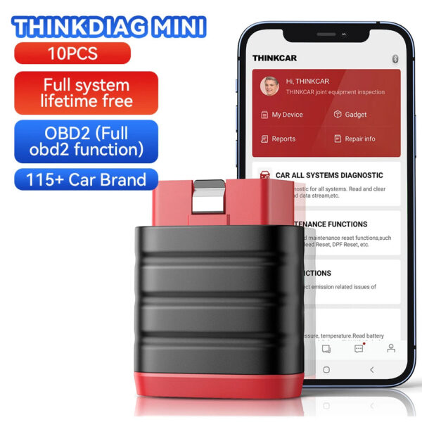 0b07fc2fe1f91294 THINKCAR ThinkDiag Mini Automotive OBD2 Scanner Car Diagnostic Tools OBD Code Reader All System Diagnosis Lifetime Free Updater