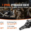 0b0f16b2426d4c3e Hydraulic Log Splitter Valve 1 Spool, 25 GPM Hydraulic Directional Control Valve for Small Tractors, Loaders, Log Splitter