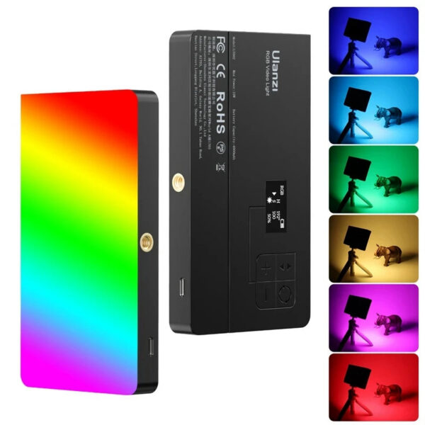 0b2d82ebccd9664d Ulanzi VL120 Full Color RGB Video Light 2500K-9000K LED Photography Lighting Dimmable Camera Light Live Vlog Fill Light