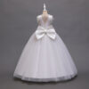 0b34a1f4cee40777 Flower girl's birthday communion party beaded 2024 New Year's Christmas Girl Princess flying sleeve Tutu small dress