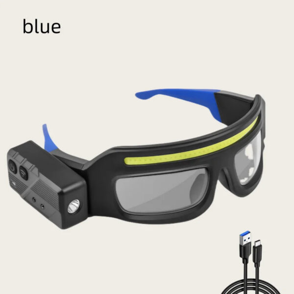 0b425b2d94c0e57c New XTE multifunctional glasses light with Type-C charging, warning headlamp, compact and portable, touch-sensitive headlamp