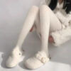 Women Socks Leggings Pantyhose Fleece Woman Spring And Autum Solid Color Thickened Complexioned Simple Commute Worn Outside Thin Fluffy