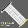 MZX PCI-E 4.0 3.0 X16 Riser Cable 90° 180° Mount Video Graphics Card Extension Shielded Flexible GPU Cord ITX Computer Connector