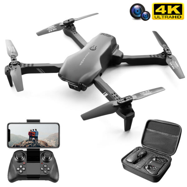 0b55b0f5b2e78b0b NEW V13 Mini Drone 4K HD Professional With 1080P Dual Camera 2.4G WIFi FPV Dron Foldable RC Quadcopter Gift Toy