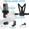 1 PC Adjustable Clip With Chest Strap Fixation Bracket for Sport Mobile Phone Camera Black Holder Accessory