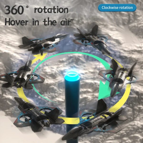 0b5f70c12ea9edd4 L0712 RC Plane 2.4G Remote Control Aircraft Gravity Sensing Aircraft Glider with Light EPP Foam Fighters for Boys Children