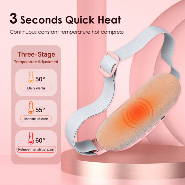 Electric Period Cramp Massager Vibrating Heating for Menstrual Waist Stoh Abdominal Warm Palace Belt