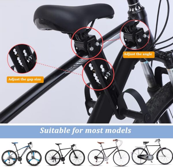 Front-Mounted Bicycle Seat, Child Bicycle Frame, Outdoor Parent-Child Frame Seat for 2-5 Year Old Kids