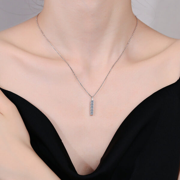 Smyoue D Color 5 Gems Full Moissanite Necklace for Women Man Sparkling Lab Created Diamond Pendant S Sterling Sier GRA