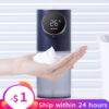 Liquid Dispensers Temperature Display USB Rechargeable 320ML Automatic Dispenser Hand Sanitizer Soap Foam hine