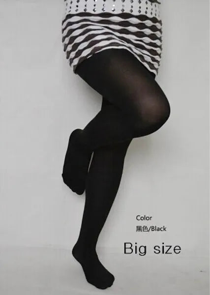 0b98d6ea31b83b66 5pcs Plus 120D Autumn and Winter Warm Stretchy Pantyhose for Women Comfortable Elastic Big Size Tights