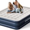 0bb3f904f0785243 Air Mattress, 18" Raised Full Size Self Inflatable Blow Up Mattress with Built in Pump, Thick Comfort Air Bed with Carry Bag for Camping, Guests & Home, 600lb Capacity Colchon Inflable