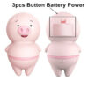 0bc4c3b83cdbd1b1 Pig Vibrating Egg Cunnilingus Female Masturbator Clit Vagina Massage Tongue Licking Vibrator Sex Toys for Women Adult SM Product