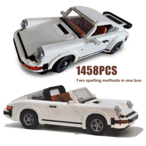Technical Retro Car Building Blocks Set 2in1 Race Classic Model 1458PCS Kit for Adults and Teens Toys Christmas Gifts