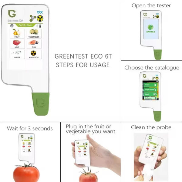 0be3f56ce24be5bc Food Safety Detector Portable New In Food Nitrate Tester Fruits And Vegetables Meat Radiation Nitrate Detection Health Care