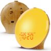 0bea99c4bac8ed1d Wake Up Light Alarm Clock Kids, Heavy Sleepers, Bedroom, with Sunrise Simulation, Sleep Aid, Dual Alarms, FM Radio, Snooze, Nightlight, Daylight, Colors, 7 Natural Sounds, Ideal for Gift