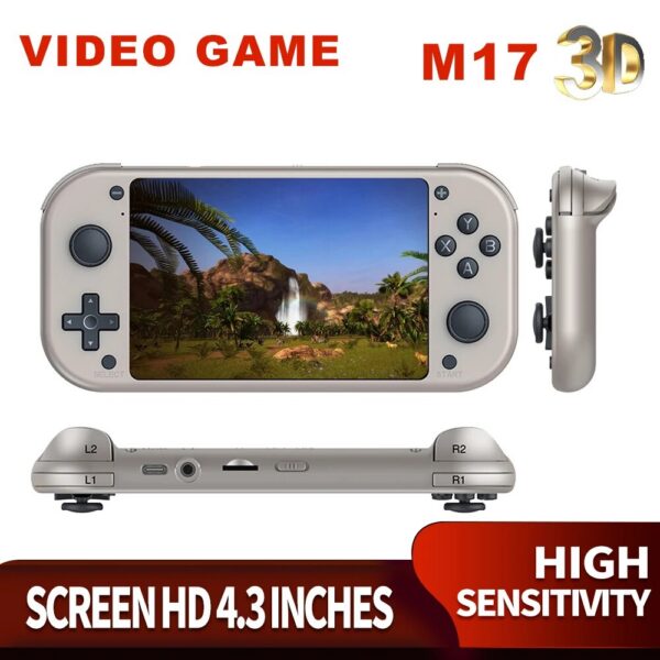 0bfe7cc3cc0e7dfa BOYHOM M17 Retro Handheld Game Console Open Source Linux System 4.3 Inch IPS Screen Portable Pocket Video Player for PSP