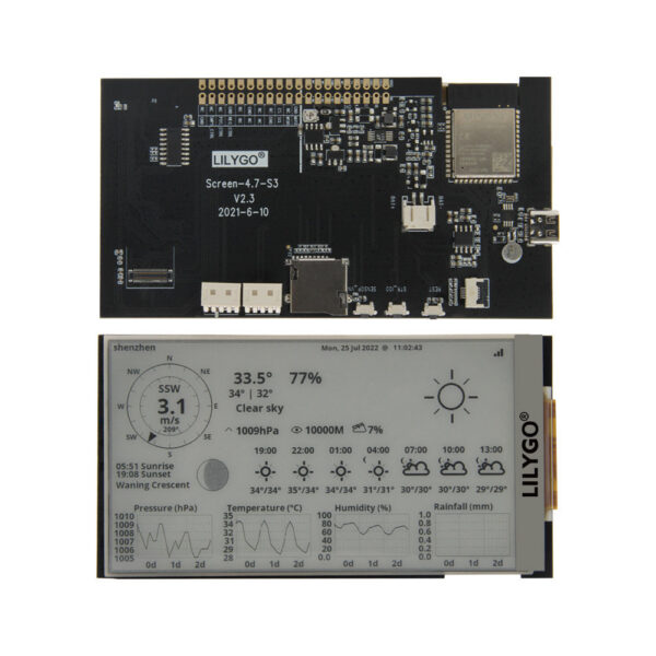 LILYGO® T5 4.7 Inch E-paper V2.3 ESP32-S3 Development Driver Board Display Module Support Trduino Compatible Raspberry Pi