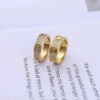 0c15fe7dae373467 brand Jewelry Designer Couples Diamond Screw Ring Ladies stainless steel zircon jewelry Gift 6-10