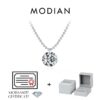 0c305d2c5ec7d1d9 MODIAN 6 Styles D Color Geometric Moissanite Necklaces 925 Sterling Silver Dazzling Pendant Necklace For Women Fine Jewelry