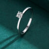 0c3967270b9b7b7e Modian 925 Sterling Silver 10 Hearts Clear CZ Simulated Diamond Simple Wedding Bands Ring For Women Statement Engagement Jewelry