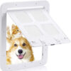 0c3a25c133cb21d3 Pet Door New Safe Lockable Magnetic Screen Outdoor Dogs Cats Window Gate House Enter Freely Fashion Pretty Garden Easy Install