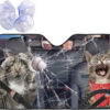 Personalized cartoon Windshield Sunshade Car Window Windscreen Cover Sun Shade Auto Sun Visor Car-covers Car Solar Protection