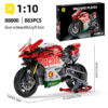 0c4b28309b36b773 ToyX 883pcs Motorcycle Set 1:10 Model Kit Building Block Car for Kid Adults Festive Gifts Christmas Halloween Easter