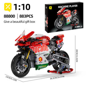 0c4b28309b36b773 ToyX 883pcs Motorcycle Set 1:10 Model Kit Building Block Car for Kid Adults Festive Gifts Christmas Halloween Easter