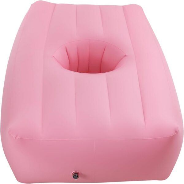BBL Recovery Air Mattress with Hole, Post-Surgery Inflatable Bed for Brazilian Butt Lift, Electric Pump, Waterproof PVC, Ideal for Sleeping, Sitting, and Relaxation, Pink