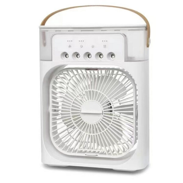 0c5eba58351cdf45 Modern portable LED night light humidifier USB electric 3 in 1 fan for room, kitchen, office home-appliance