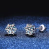 0c71158a584618f1 NeeTim 2ct Moissanite Earrings For Women Men Lab Diamond White Gold Plated 925 Sterling Silver Stud Earring Luxury Fine Jewelry