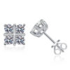 925 Sterling Silver 0.8 Carat *2 Moissanite Diamond 8 Earrings Classic Fashion Design Light Luxury Niche Temperament