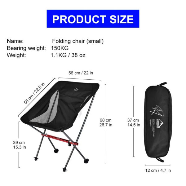 0c9b4e7e4e515f7c Widesea Camping Fishing Folding Chair Tourist Beach Chaise Longue Chair for Relaxing Foldable Leisure Travel Furniture Picnic
