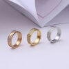 0ca69109b6ec14e2 brand Jewelry Designer Couples Diamond Screw Ring Ladies stainless steel zircon jewelry Gift 6-10