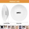 0cadb6933f9130d4 Cat Bowls, Elevated Cat Bowl, Raised Ceramic Cat Dish with Metal Stand, Pet Water or Food Feeding Station for Indoor Cats, Kitten, Puppies and Small Dogs(2 Pack)