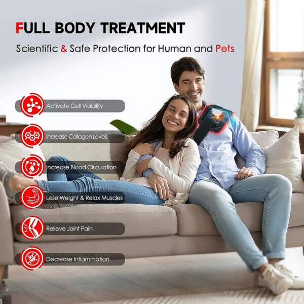 0caf682b7ca3cfe8 60 LEDs Red&Infrared Light Therapy Belt 850nm 660nm Back Pain Relief Burn Fat Wrap Slimming hine Waist Heat Pad Full Body